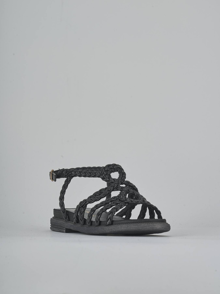 Sandali tacco 2cm pelle nero