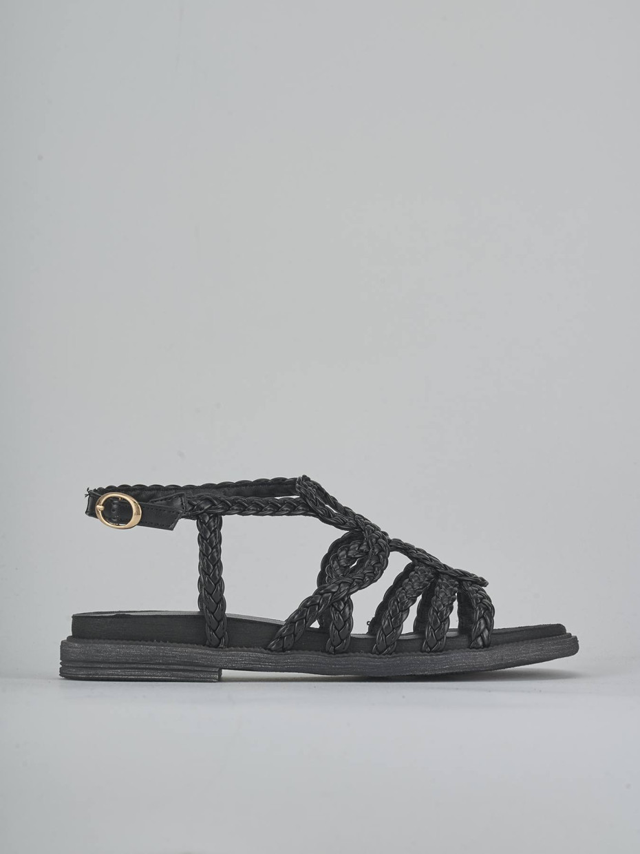 Sandali tacco 2cm pelle nero