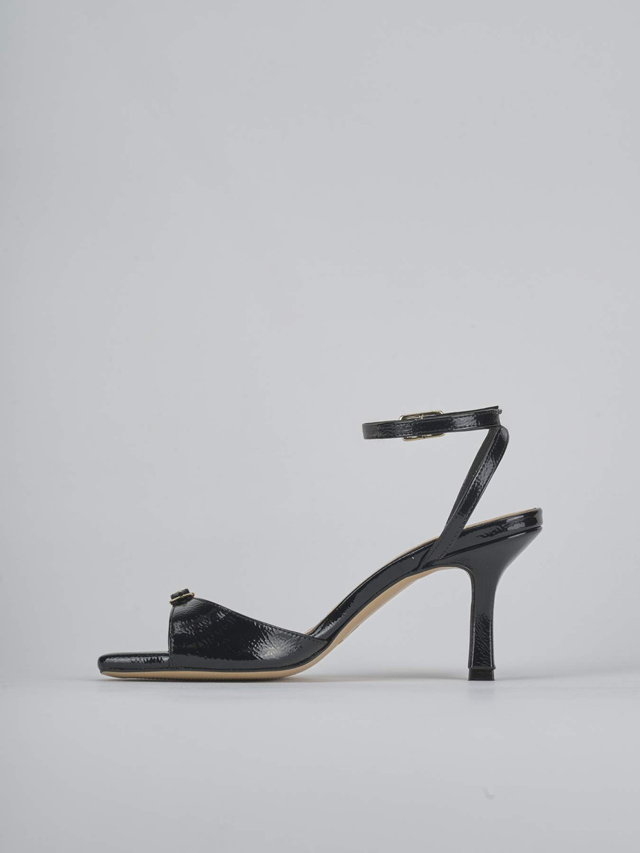 Sandali tacco 7cm vernice nero