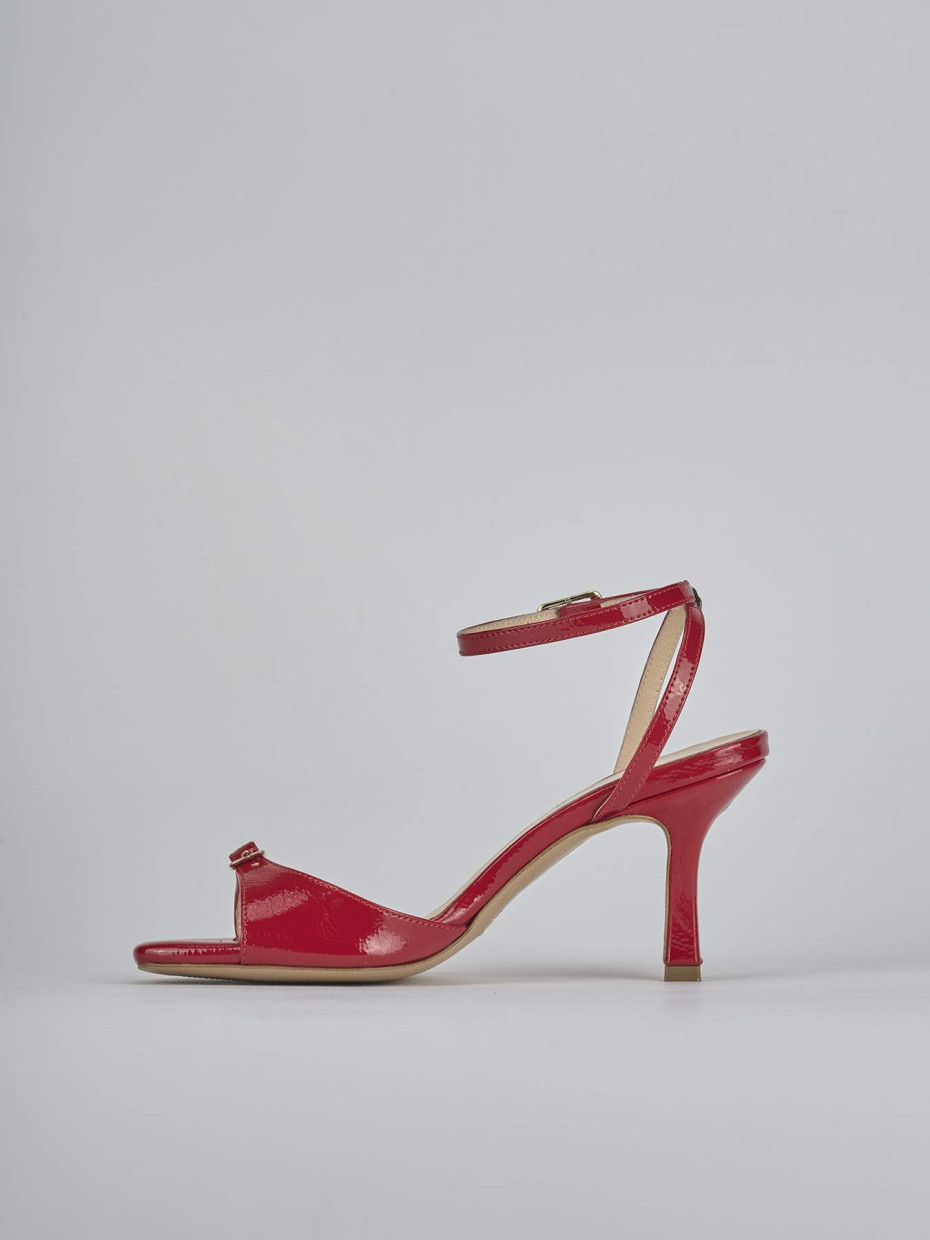 Sandali tacco 7cm vernice rosso