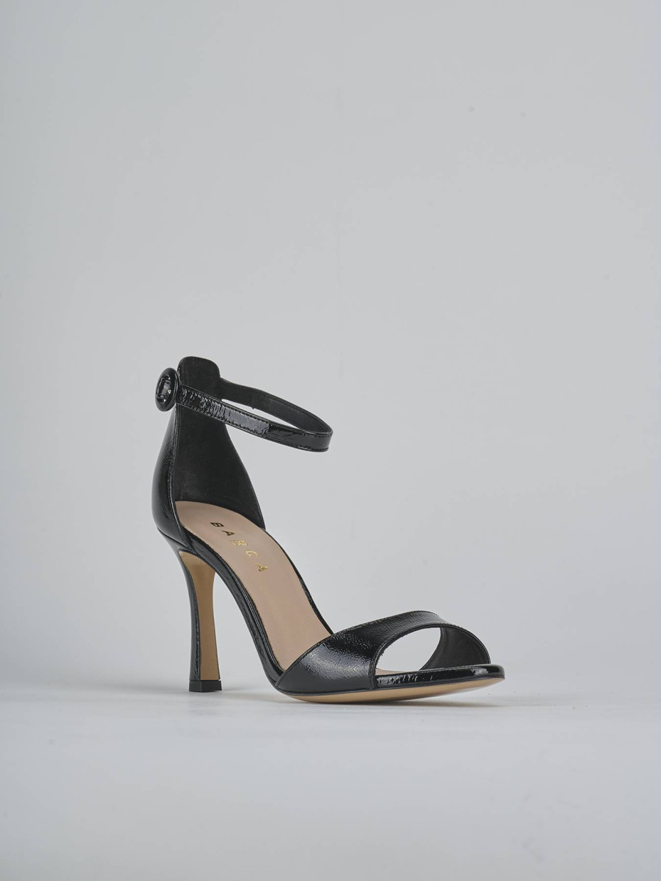 Sandali tacco 9cm vernice nero