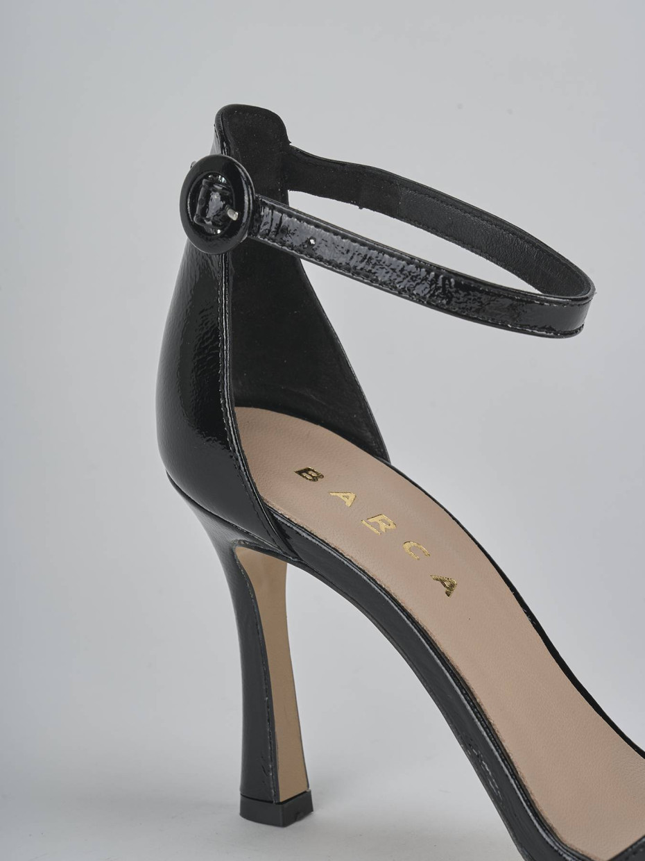 Sandali tacco 9cm vernice nero