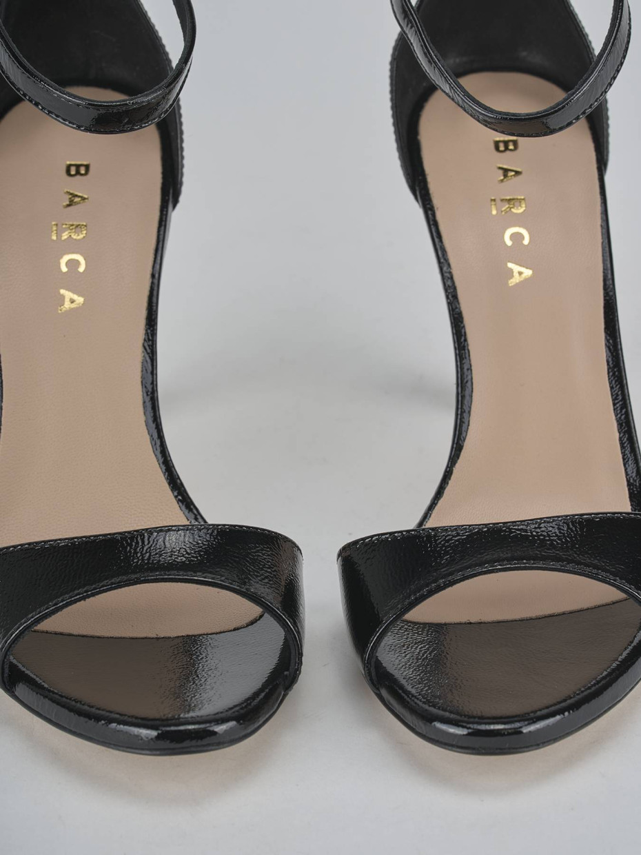 Sandali tacco 9cm vernice nero