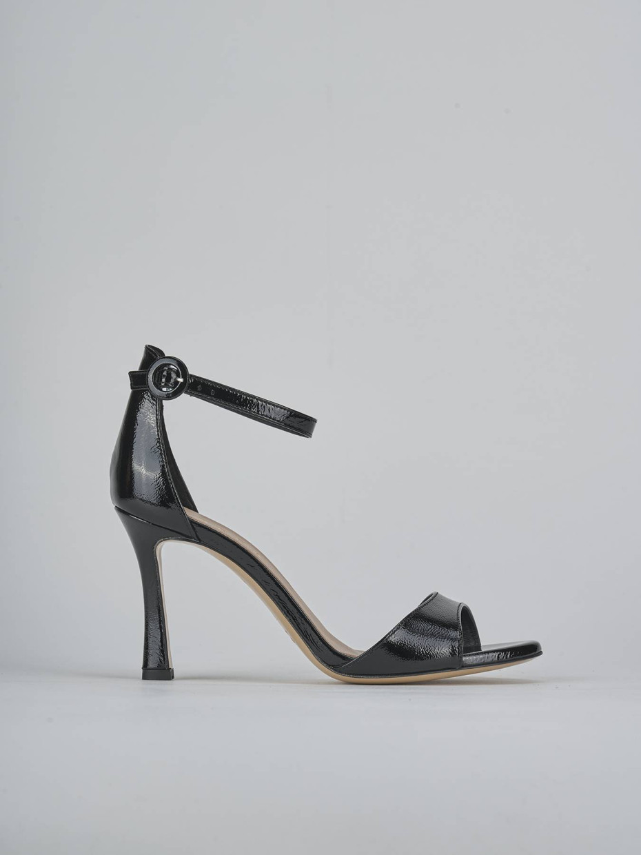 Sandali tacco 9cm vernice nero