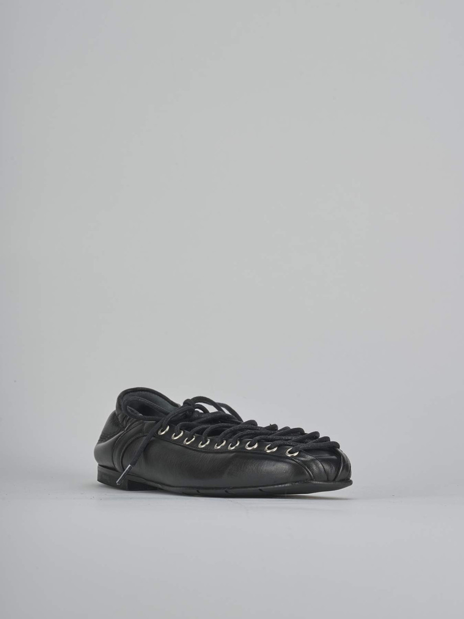 Ballerine tacco 1cm pelle nero