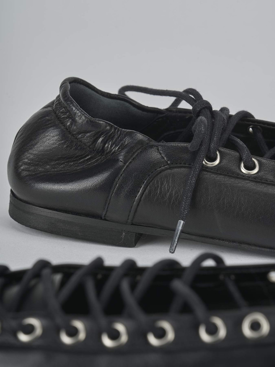 Ballerine tacco 1cm pelle nero