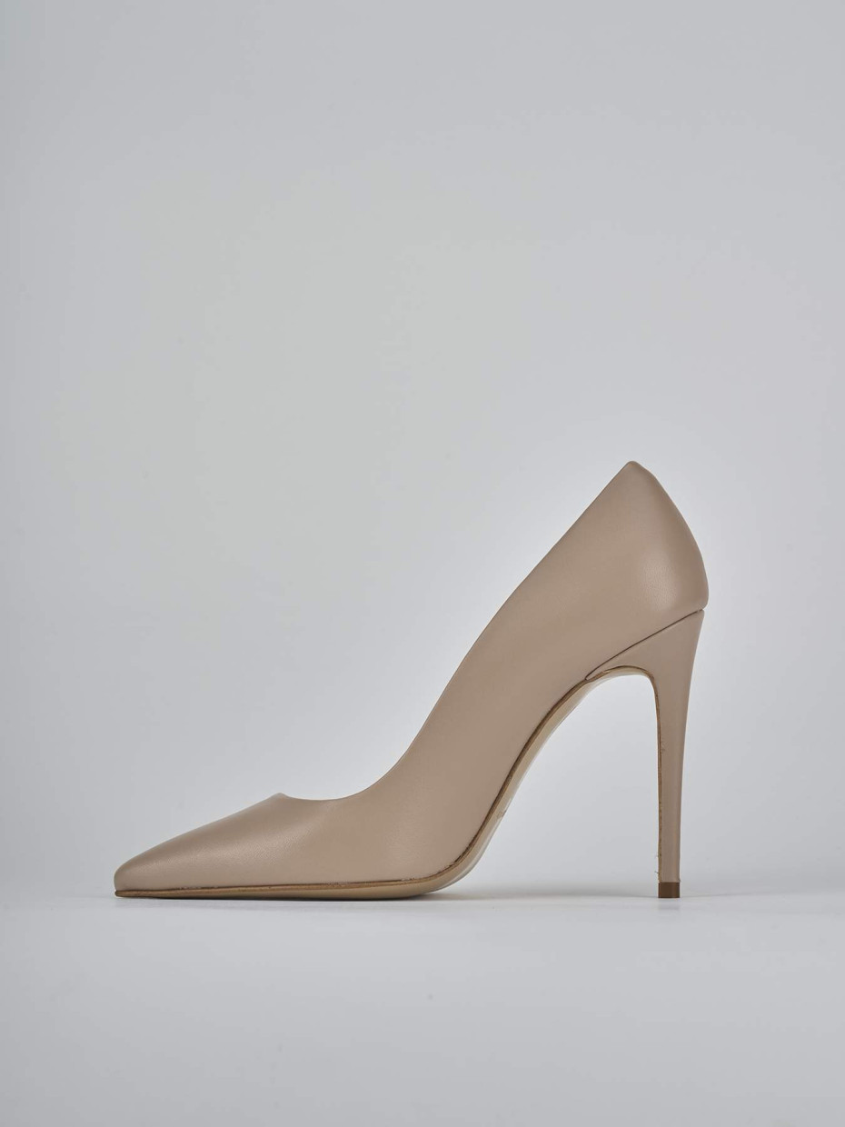 Décolleté e slingback tacco 10cm pelle rosa