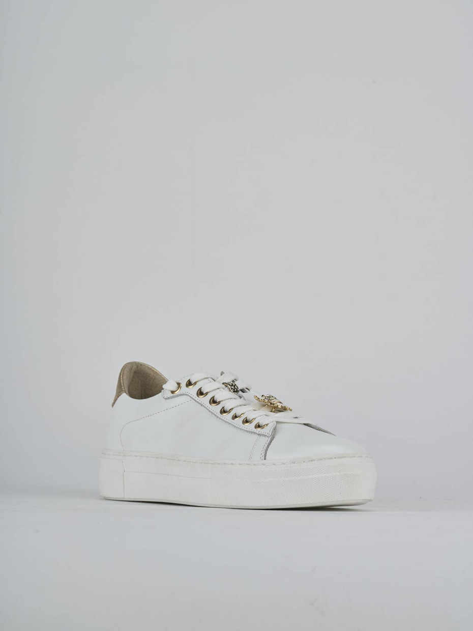 Sneakers pelle bianco