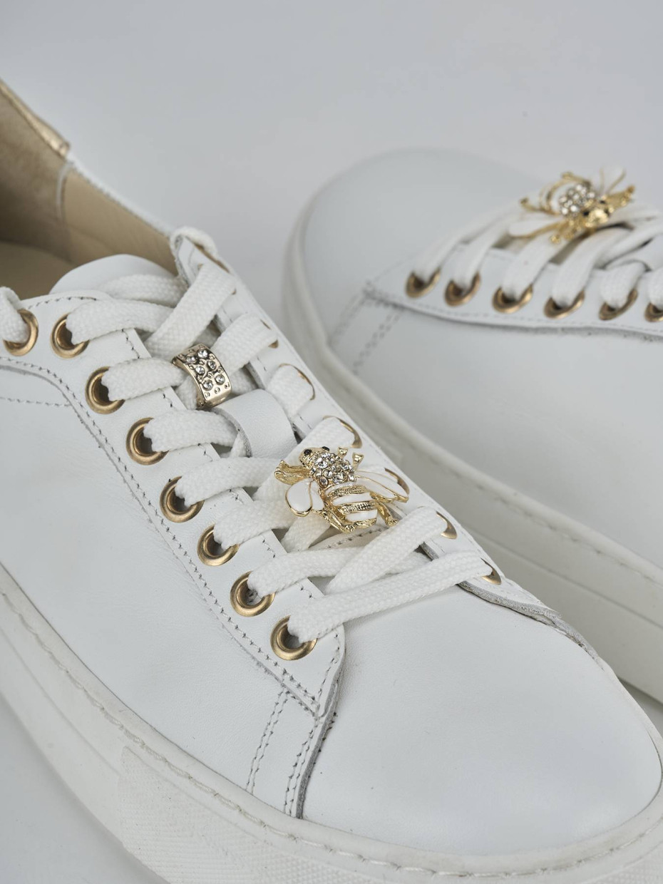 Sneakers pelle bianco