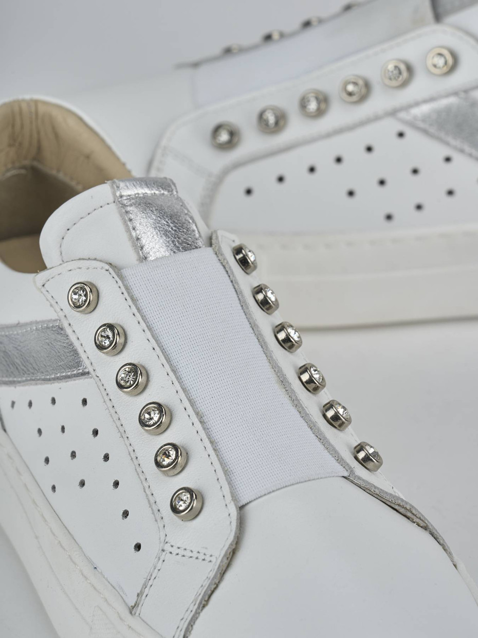 Sneakers pelle bianco