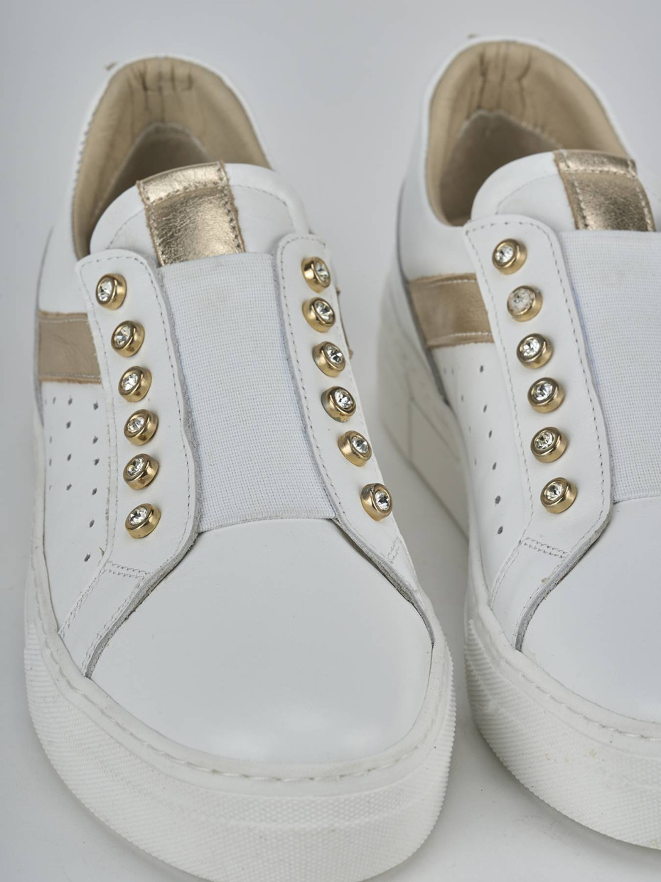 Sneakers pelle bianco
