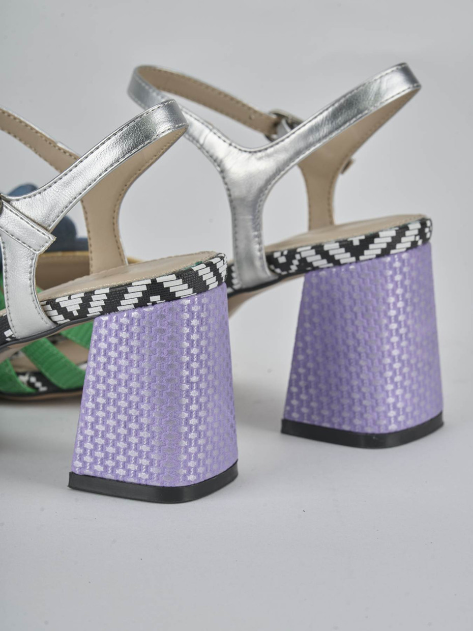 Sandali tacco 7cm pelle rosa