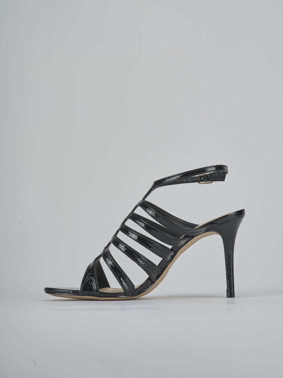 Sandali tacco 9cm vernice nero
