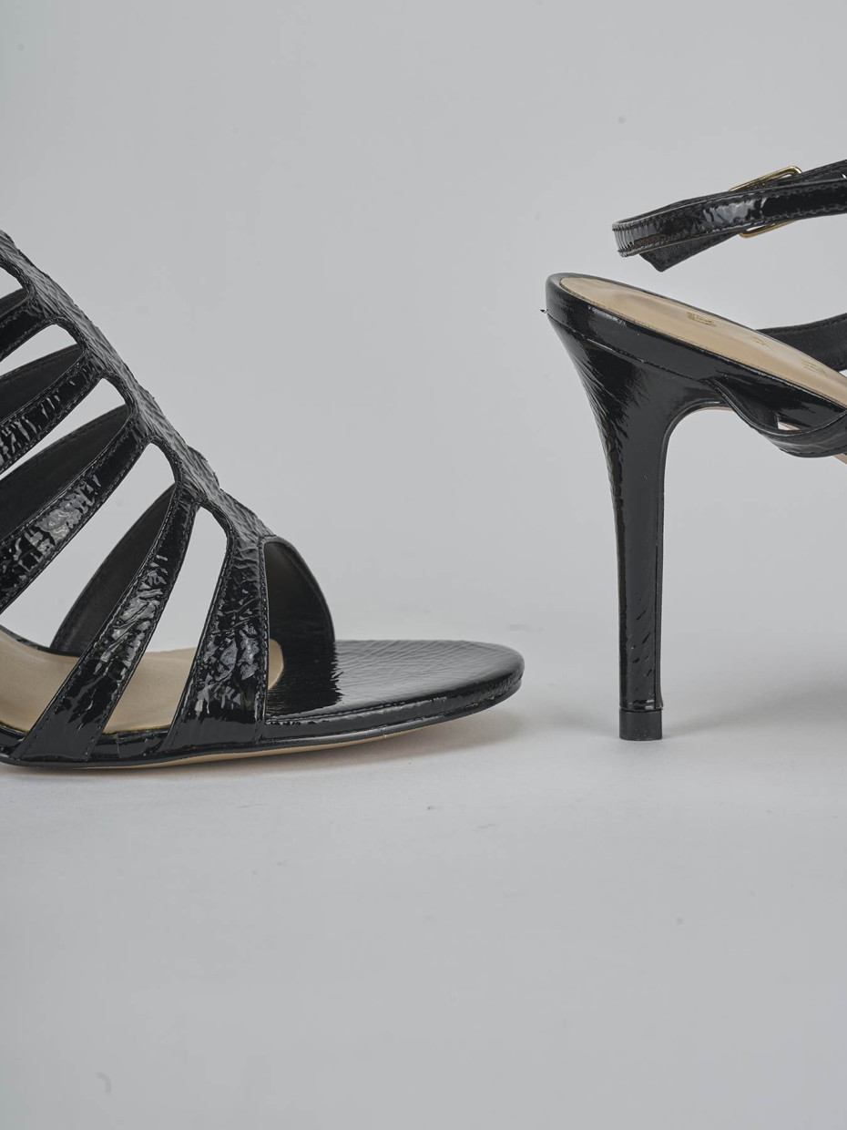 Sandali tacco 9cm vernice nero