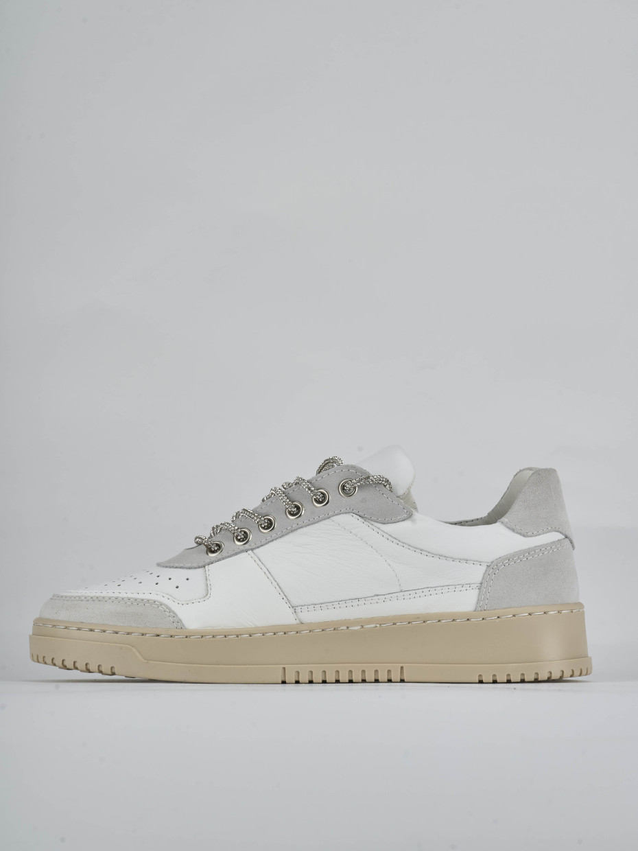 Sneakers pelle bianco