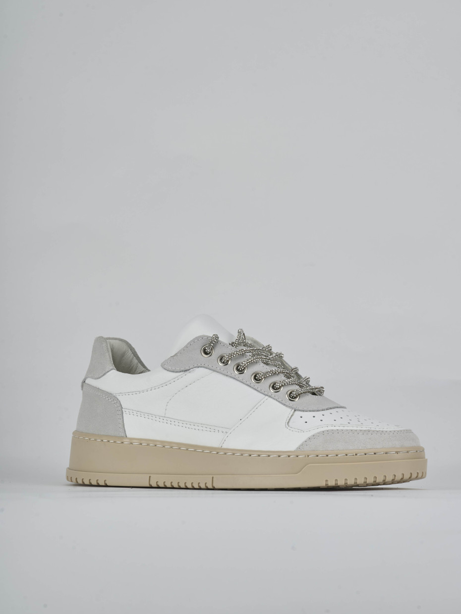 Sneakers pelle bianco