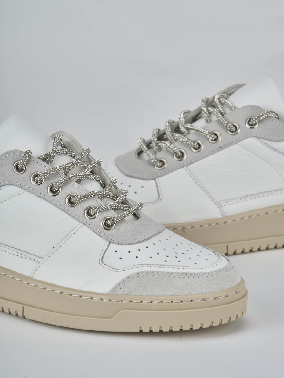 Sneakers pelle bianco