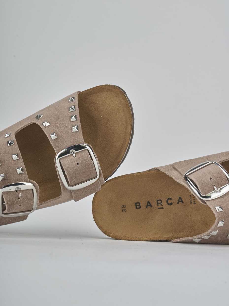 Ciabatte camoscio beige