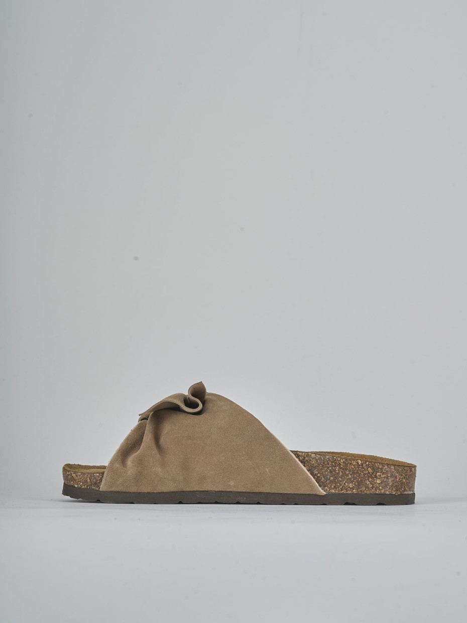 Ciabatte camoscio beige