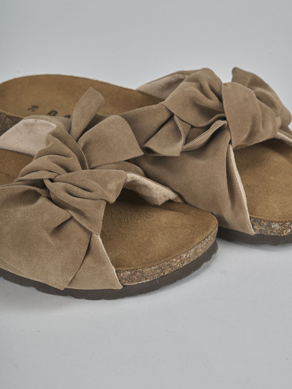 Ciabatte camoscio beige