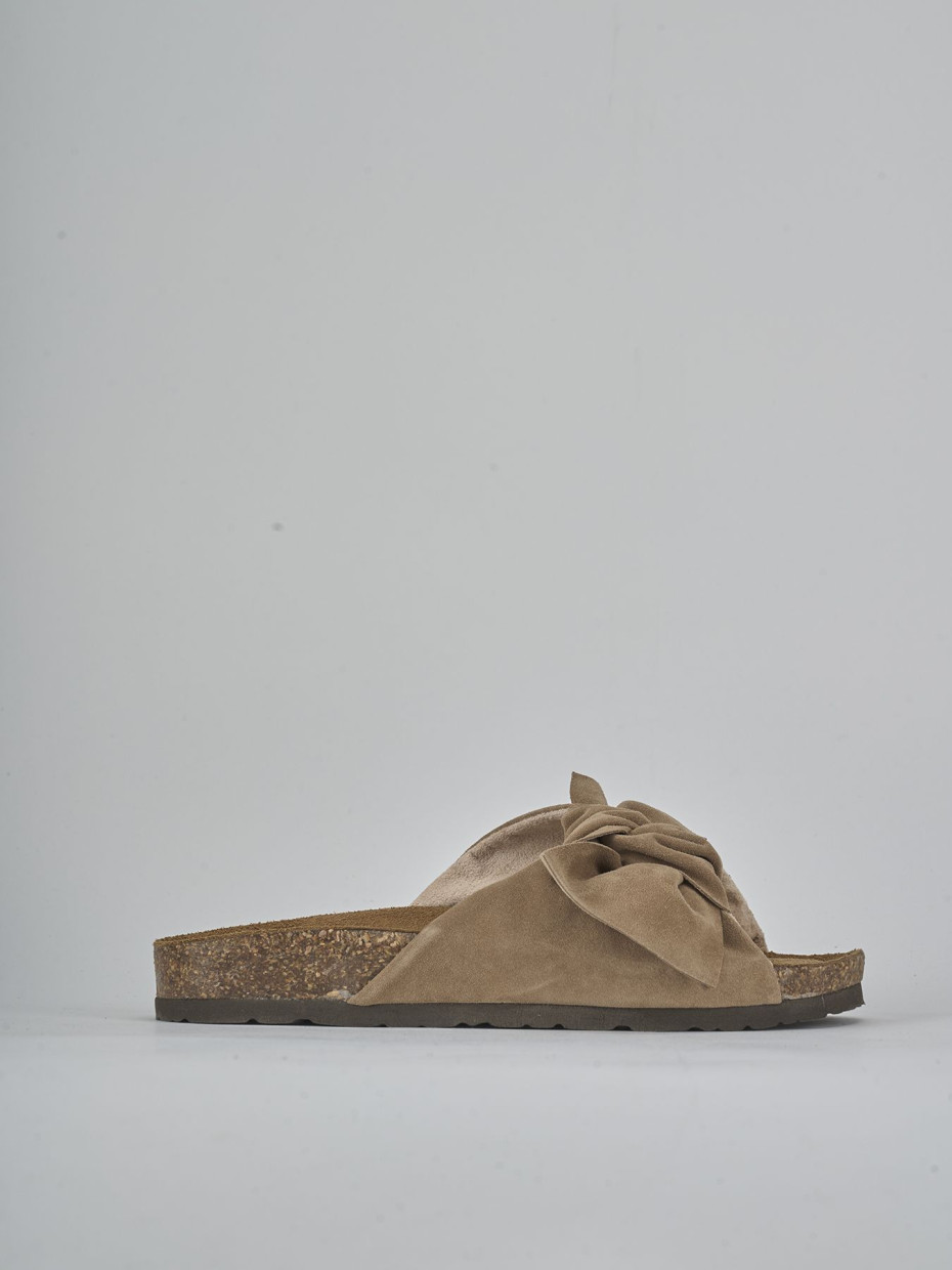 Ciabatte camoscio beige