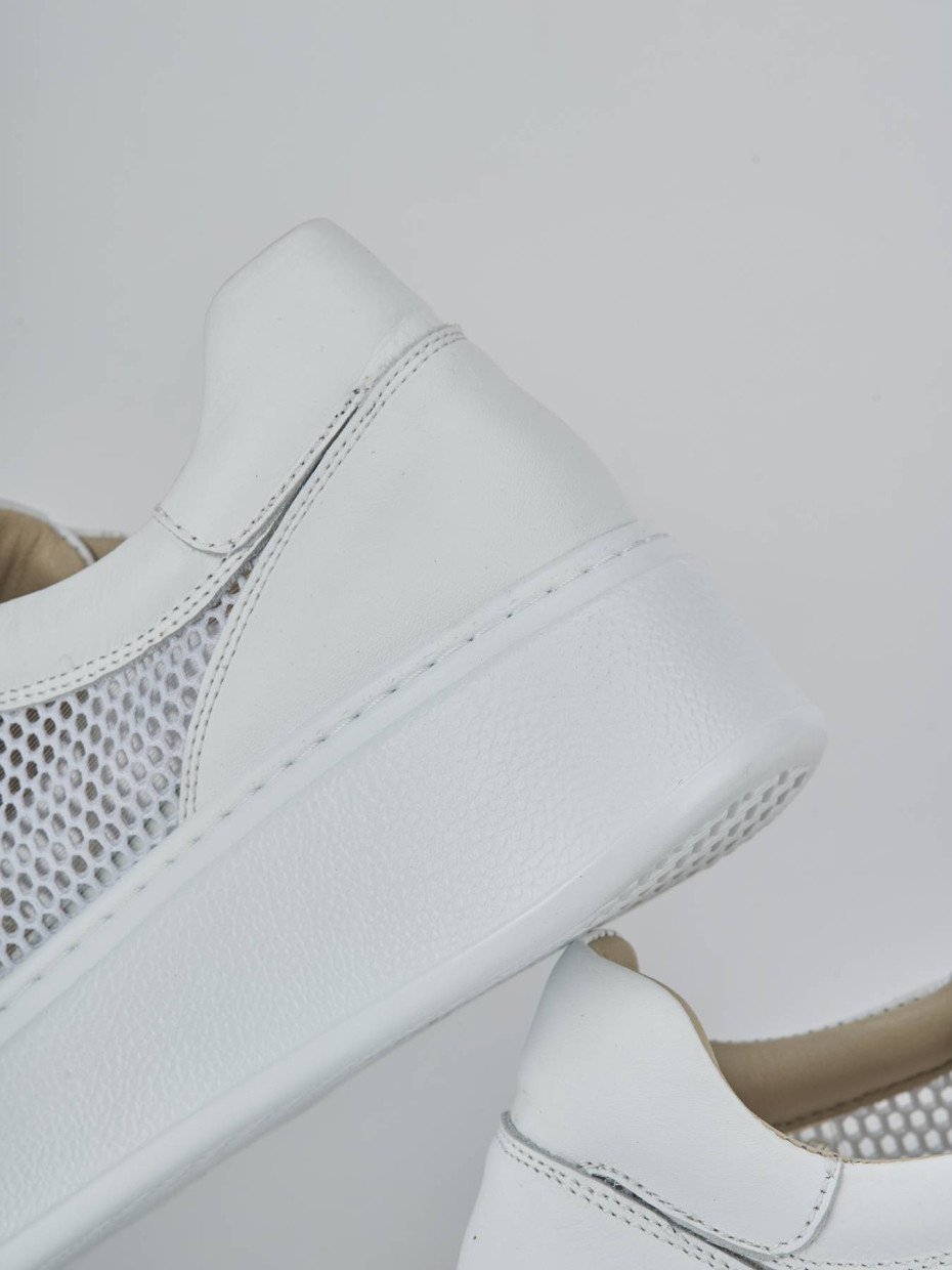 Sneakers pelle bianco