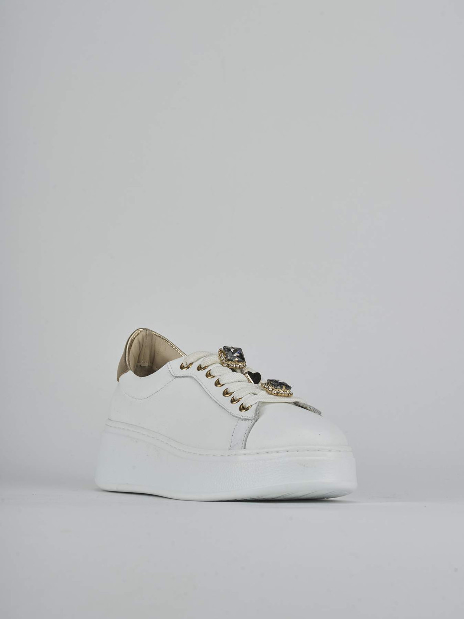 Sneakers pelle bianco