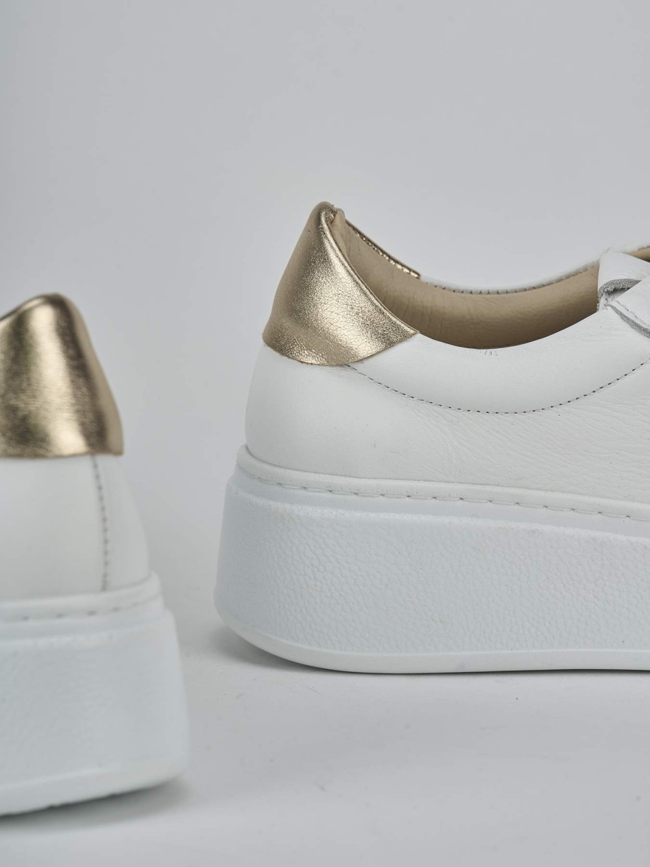 Sneakers pelle bianco