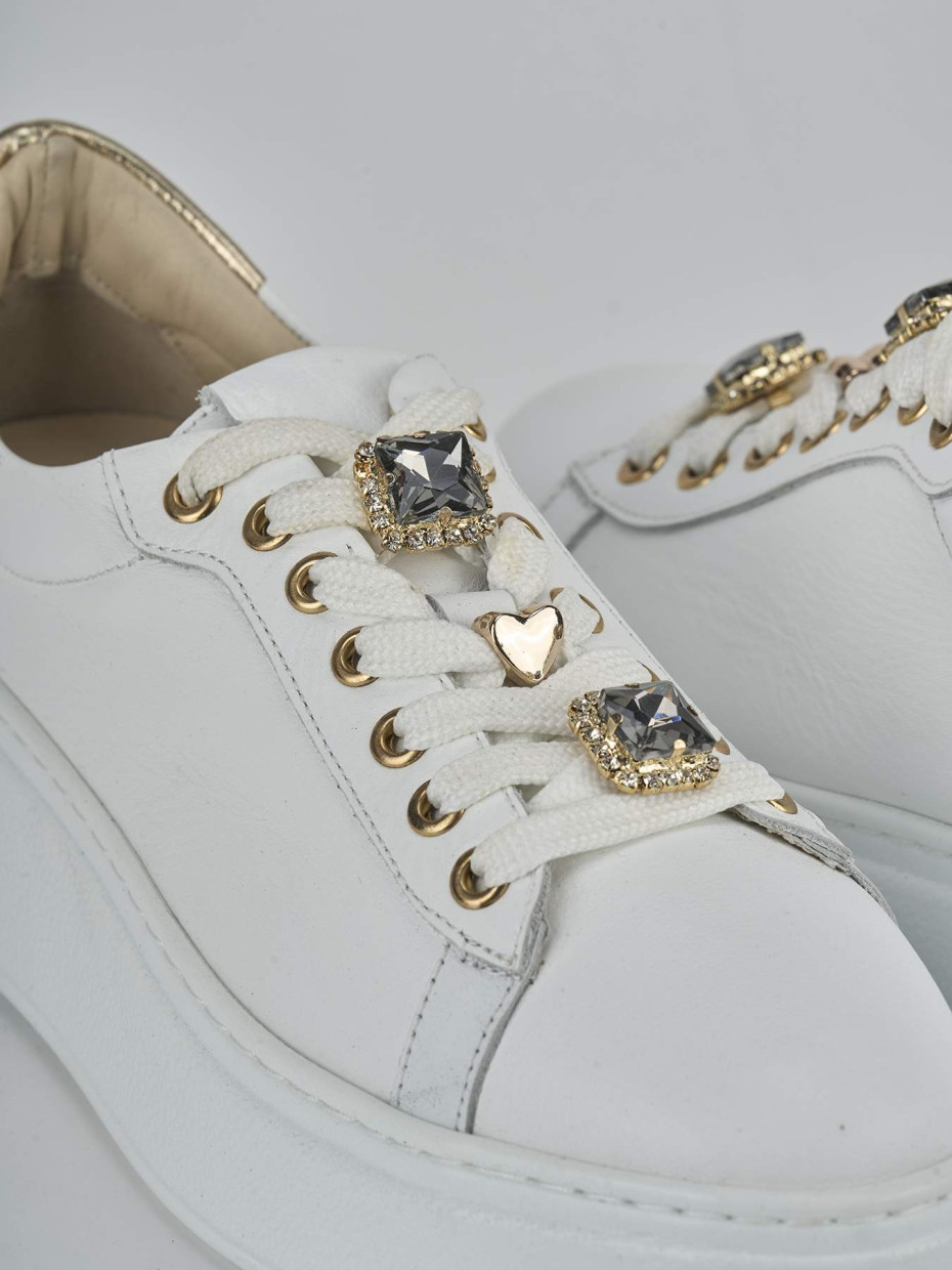 Sneakers pelle bianco