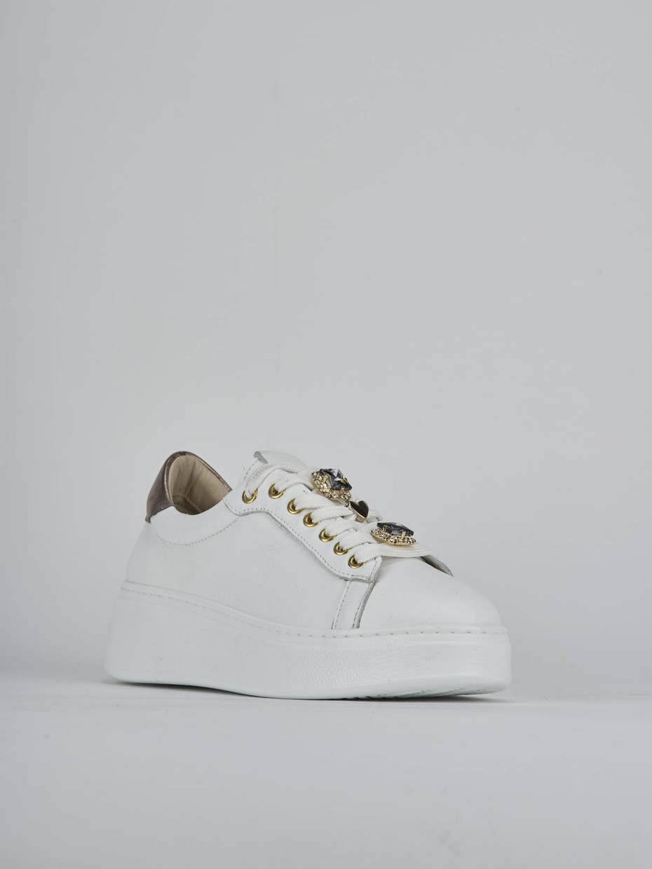 Sneakers pelle bianco