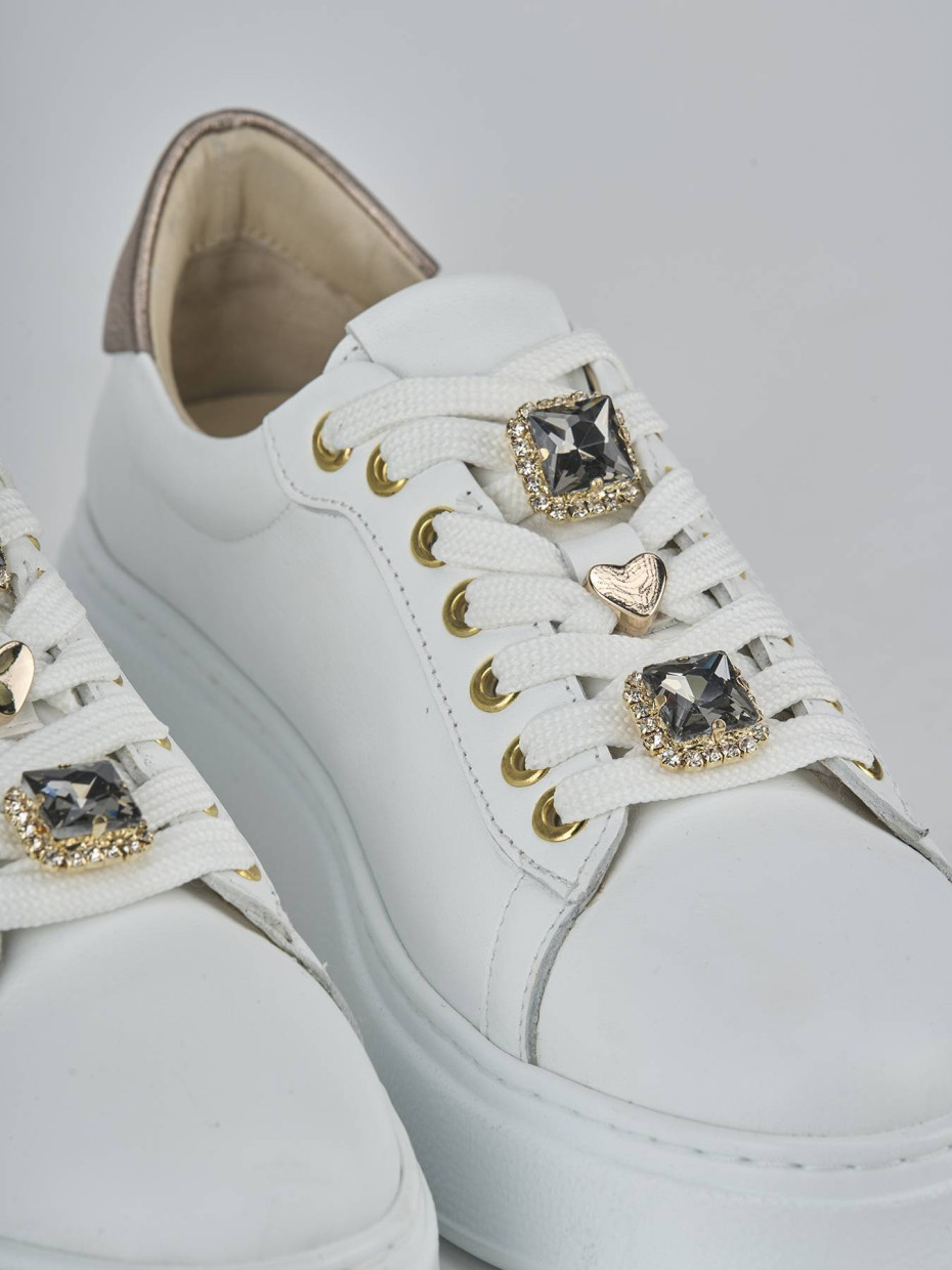 Sneakers pelle bianco