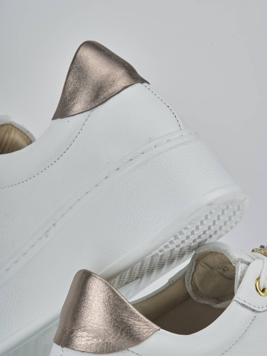 Sneakers pelle bianco
