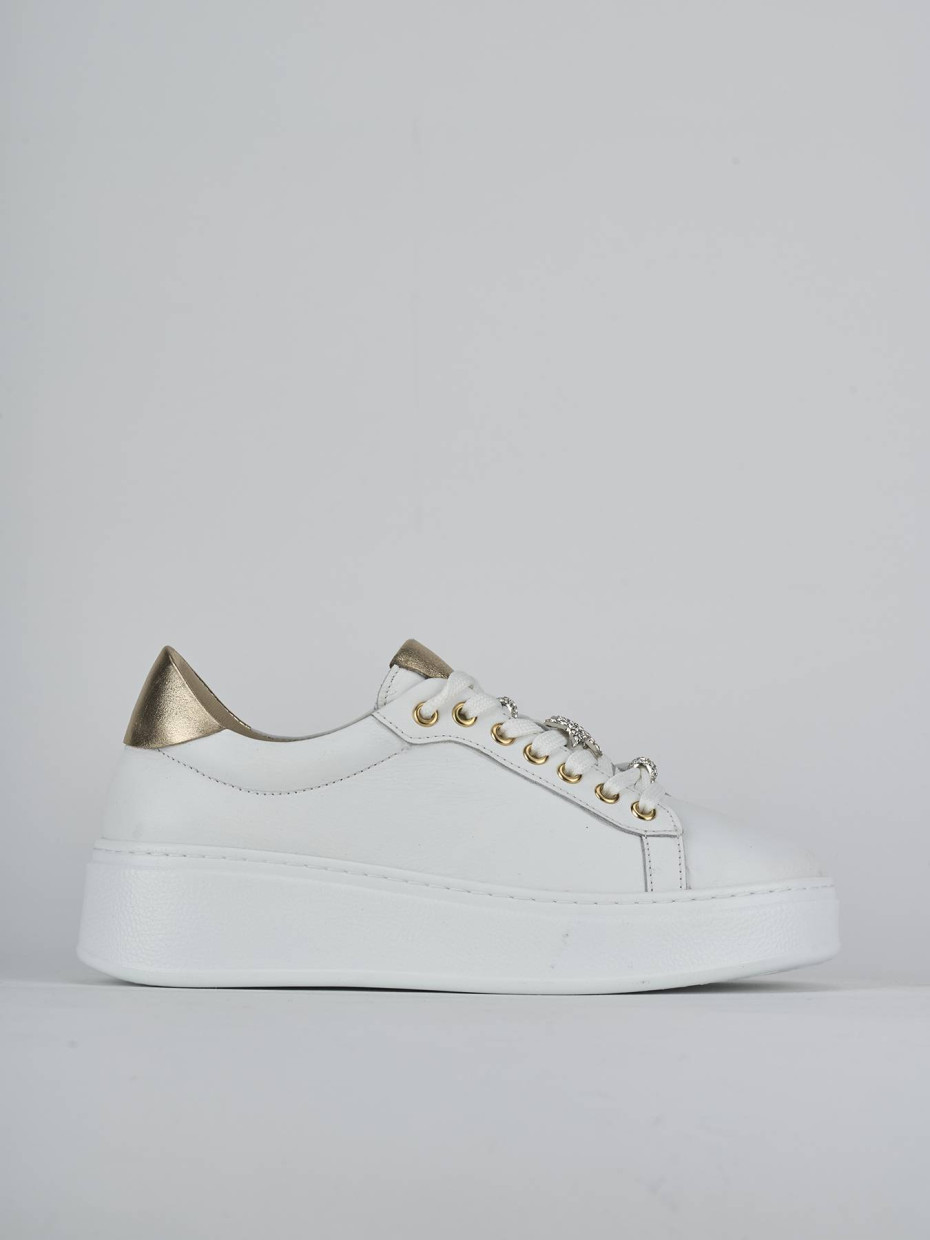 Sneakers pelle bianco