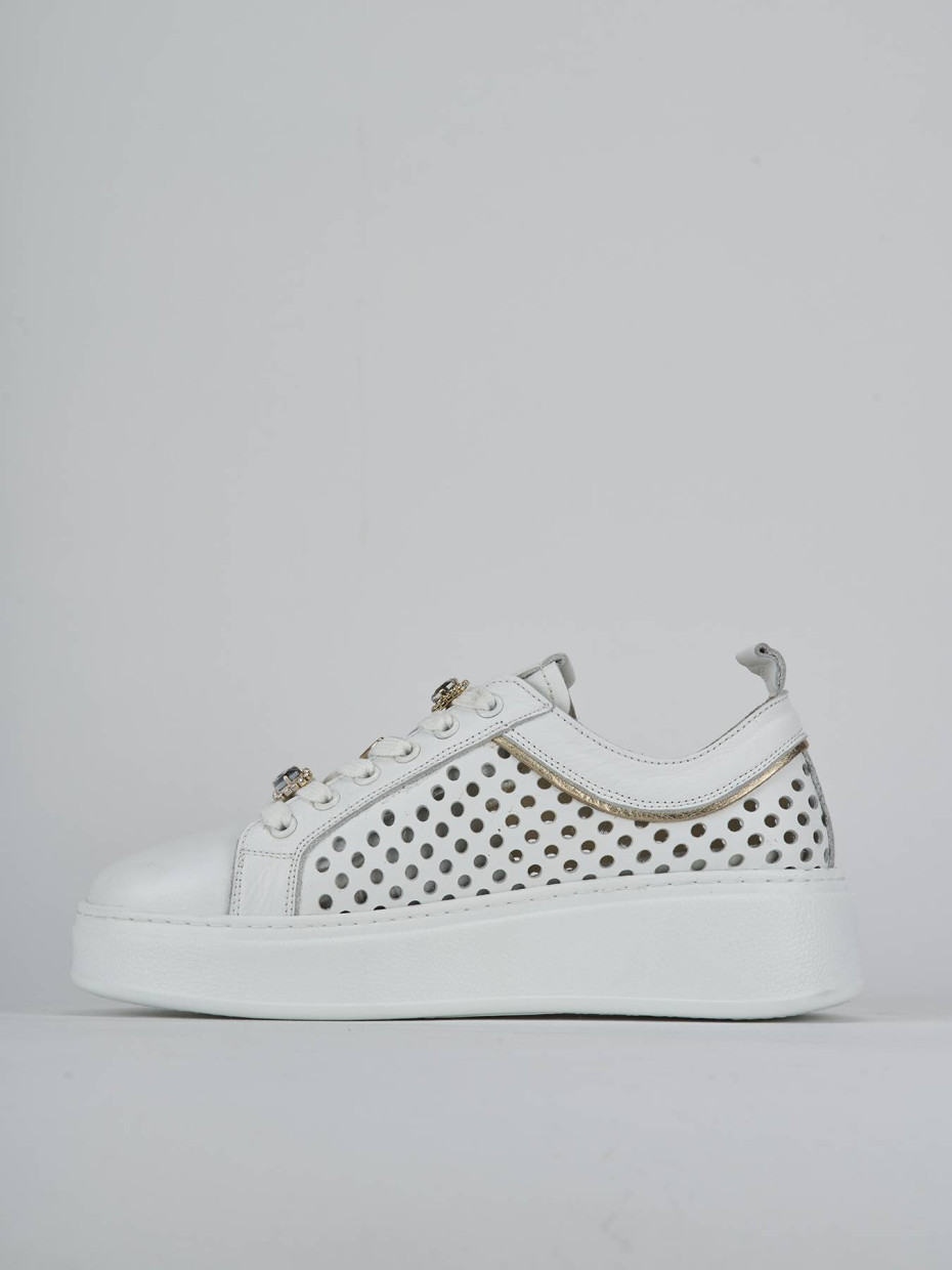 Sneakers pelle bianco