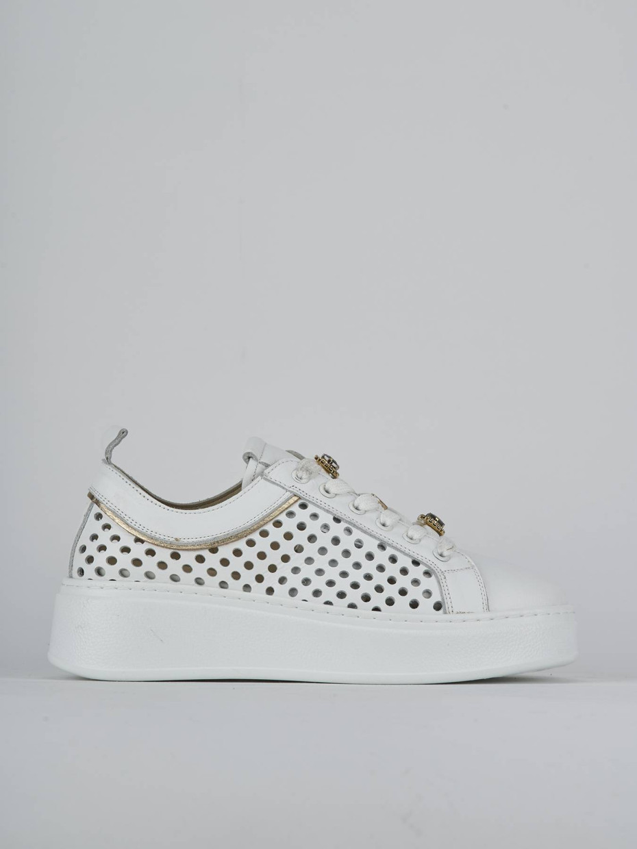 Sneakers pelle bianco