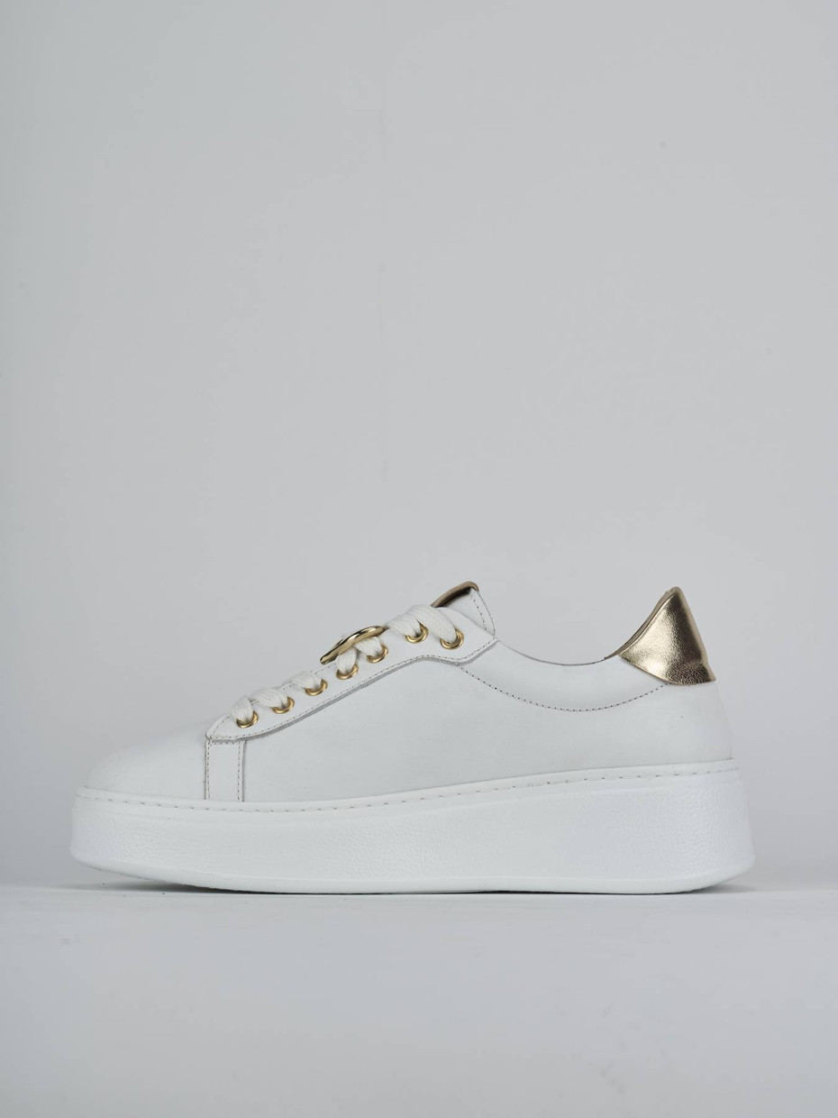 Sneakers pelle bianco