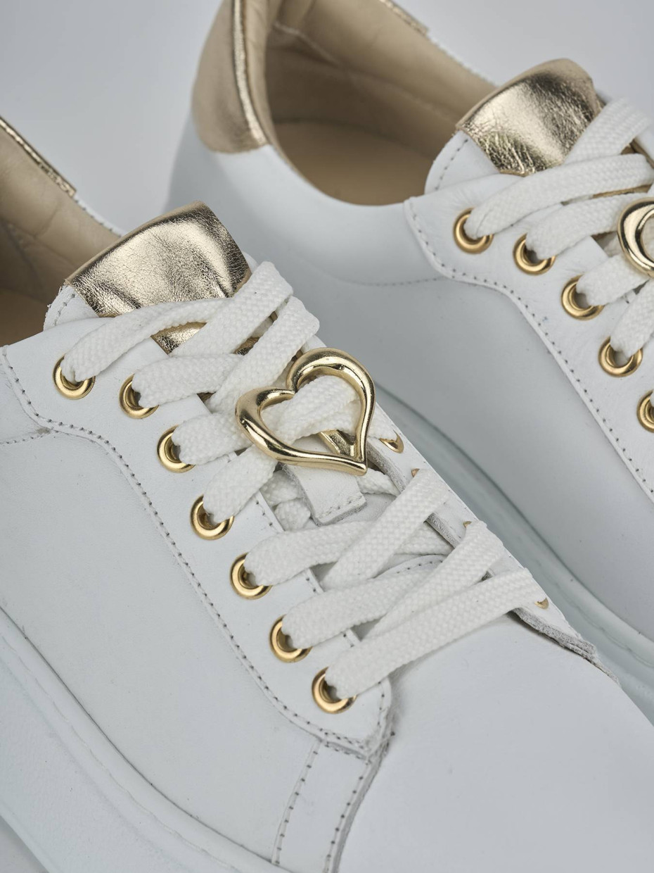 Sneakers pelle bianco