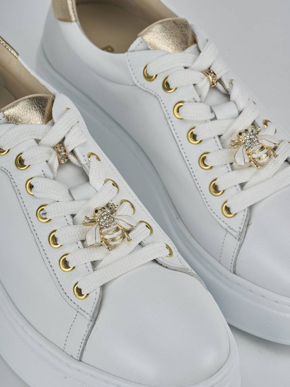Sneakers pelle bianco