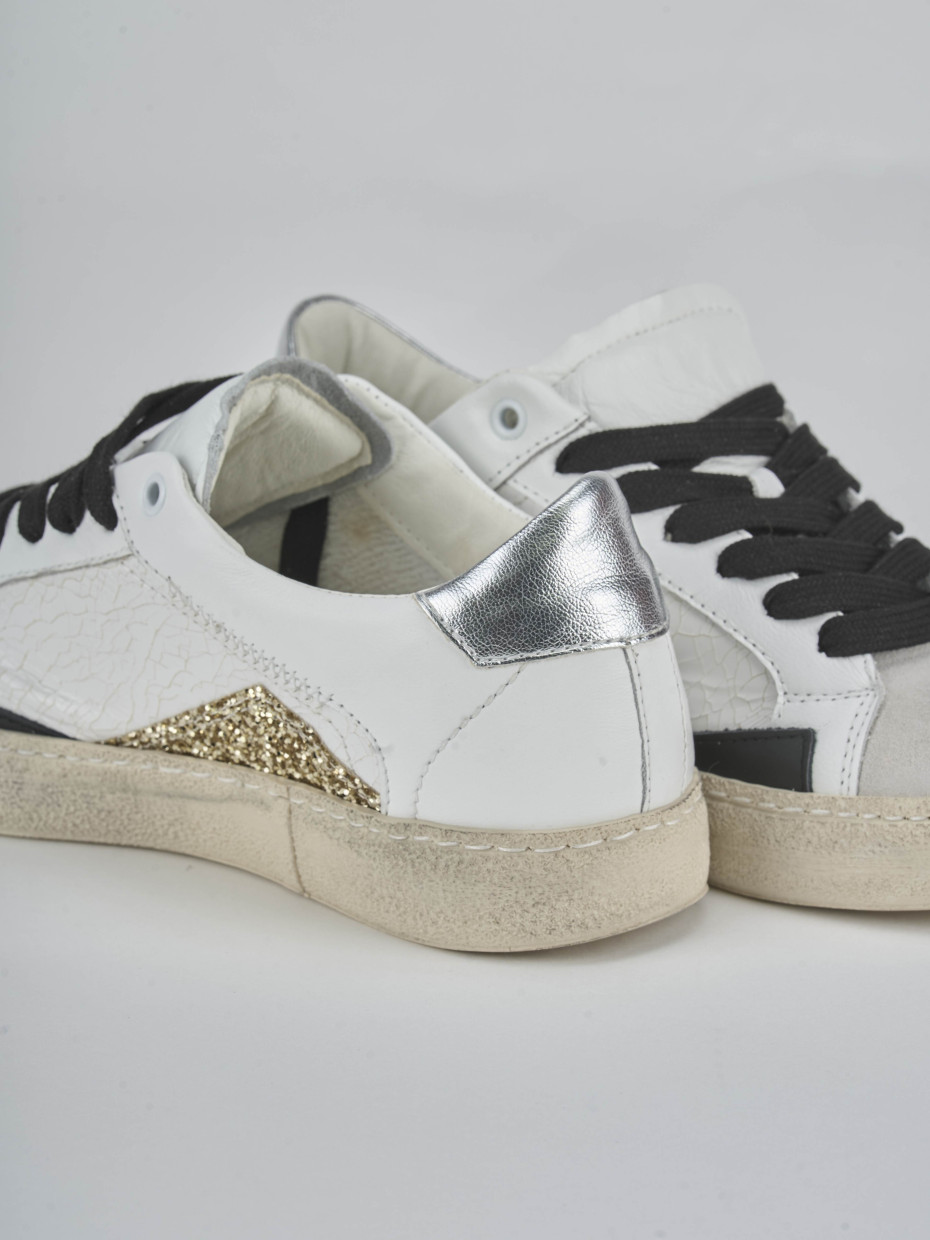 Sneakers pelle bianco