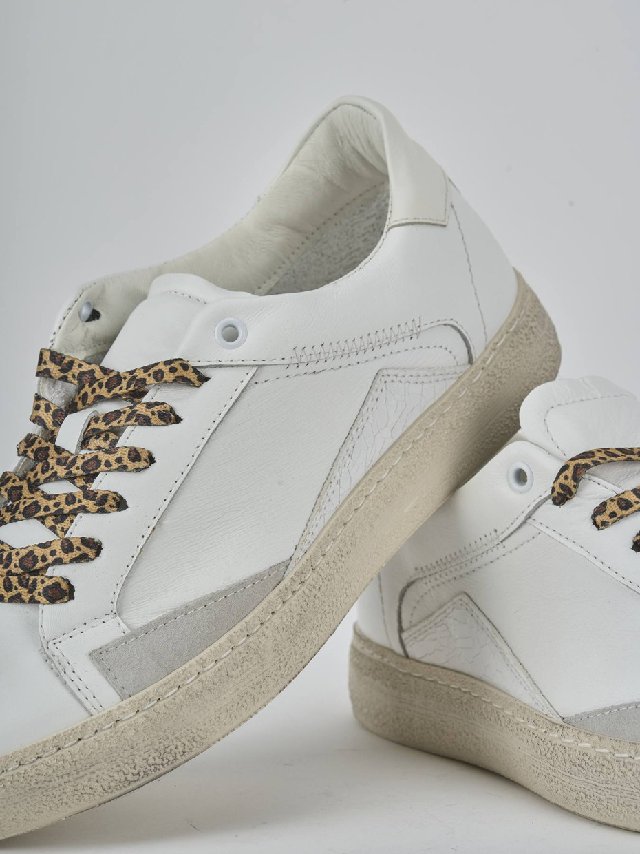 Sneakers pelle bianco