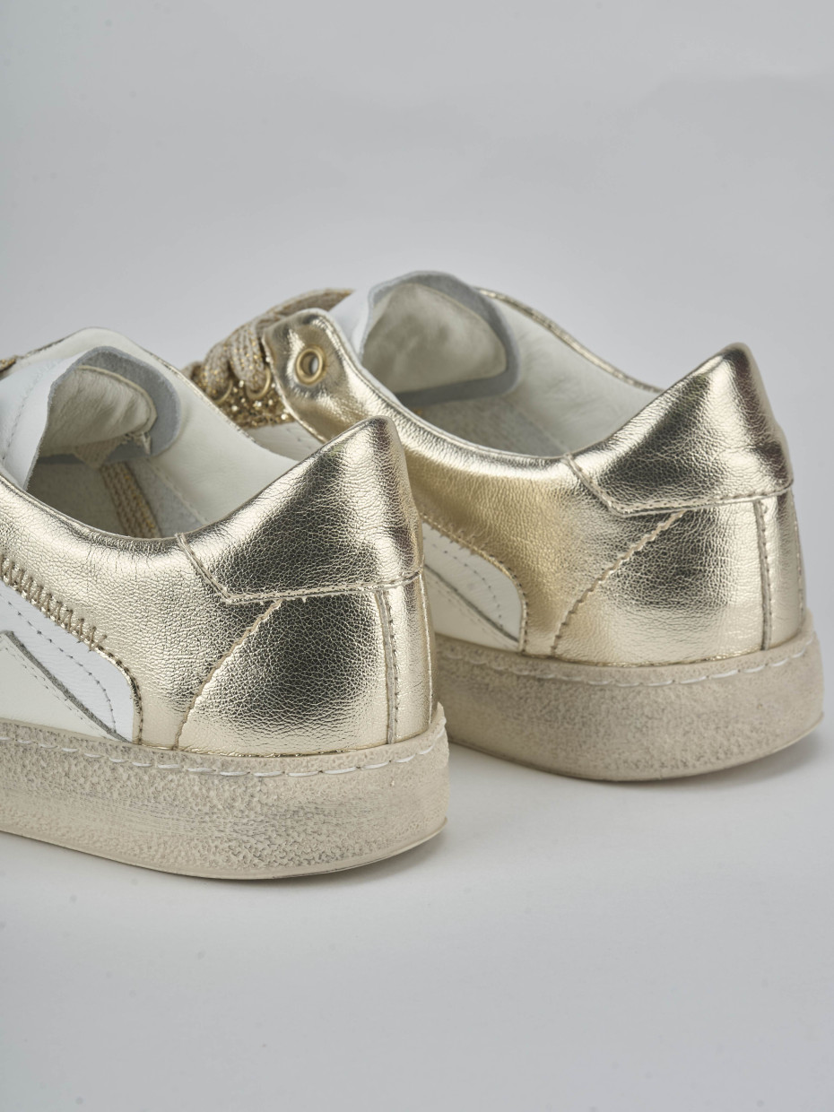 Sneakers pelle beige