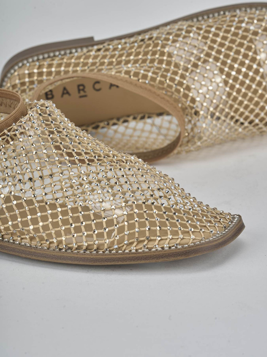 Ballerine tacco 1cm pelle beige