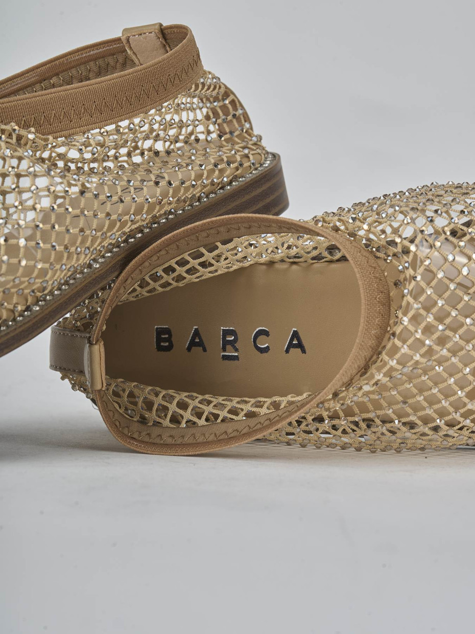 Ballerine tacco 1cm pelle beige