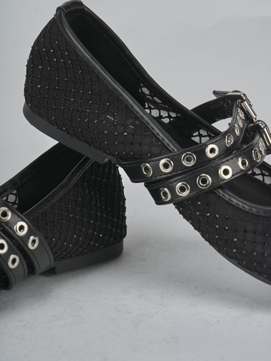 Ballerine tacco 1cm pelle nero