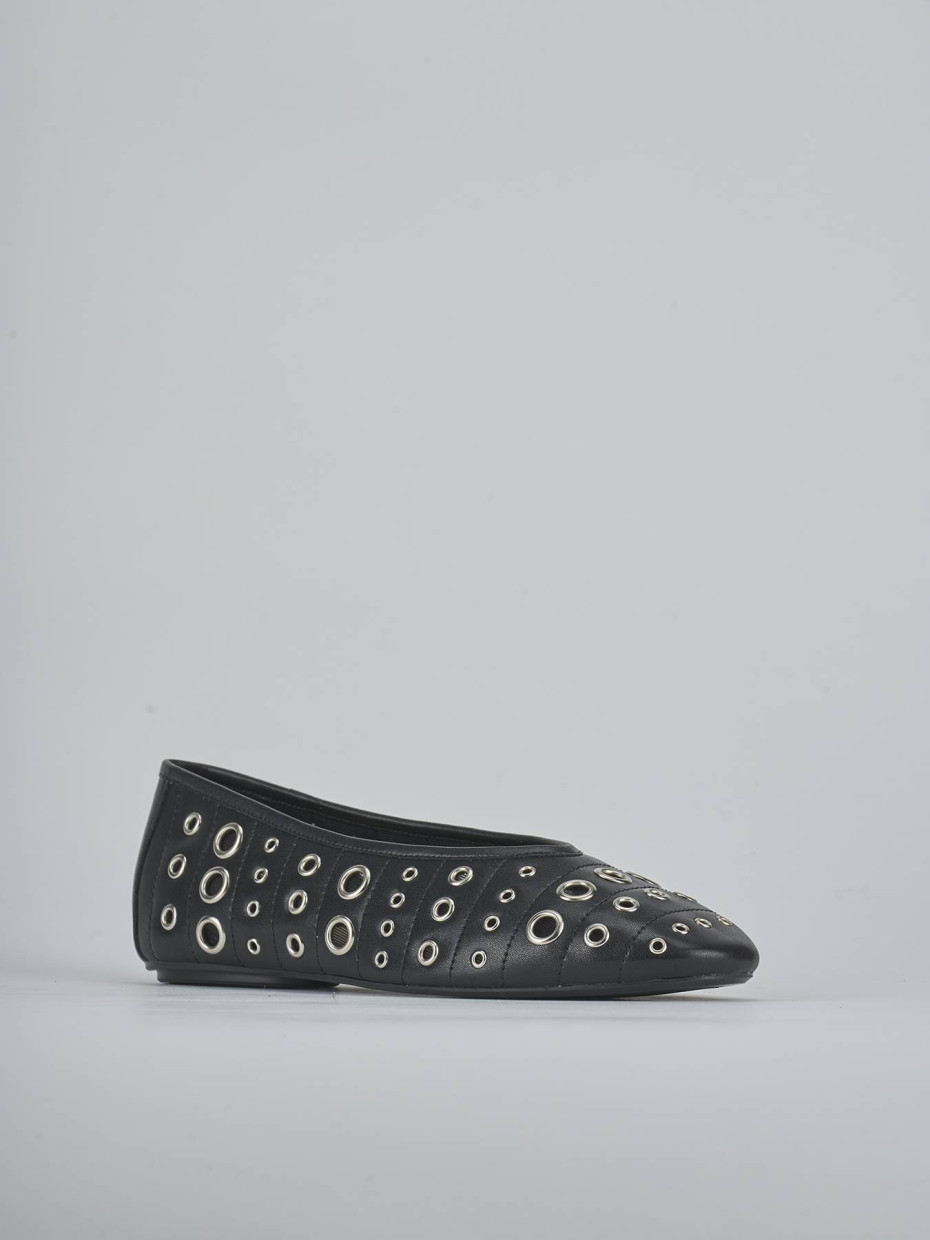 Ballerine tacco 1cm pelle nero