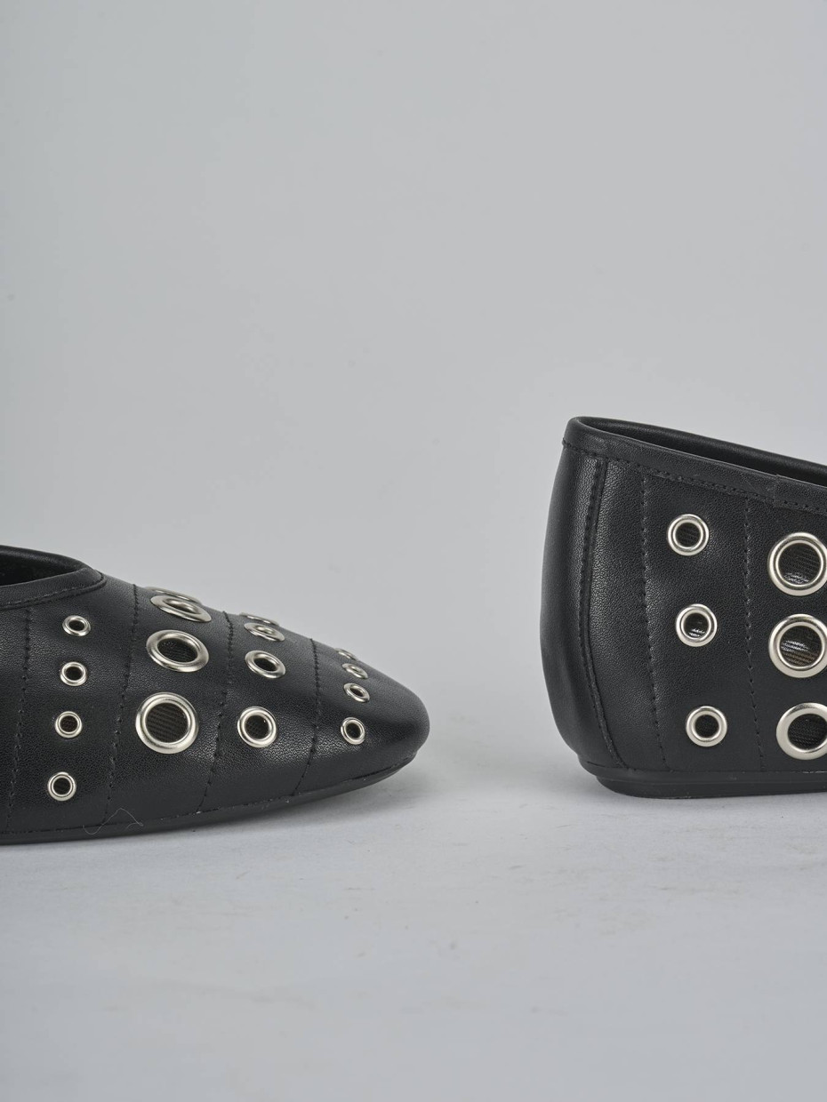 Ballerine tacco 1cm pelle nero