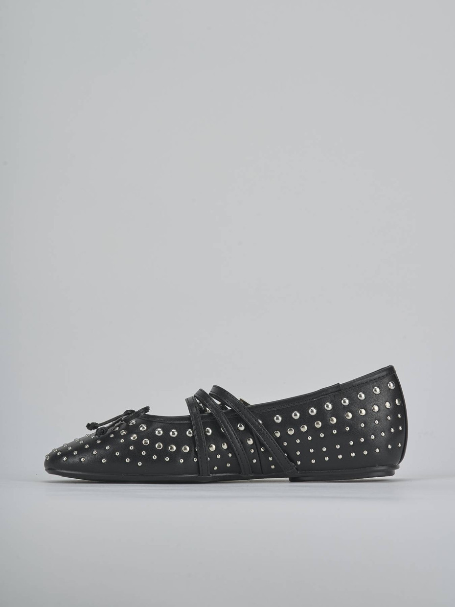Ballerine tacco 1cm pelle nero