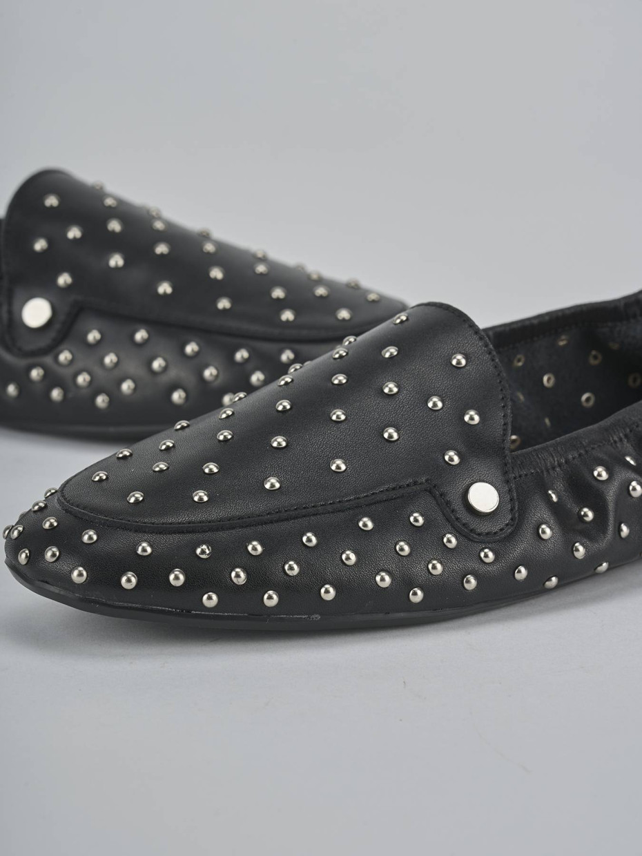 Mocassini tacco 1cm pelle nero