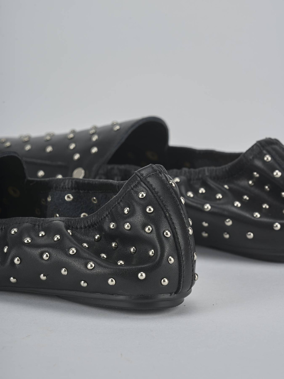 Mocassini tacco 1cm pelle nero