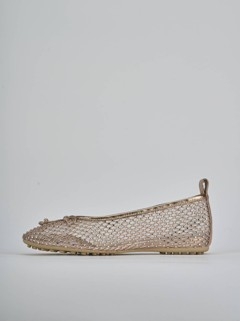 Ballerine tacco 1cm pelle beige